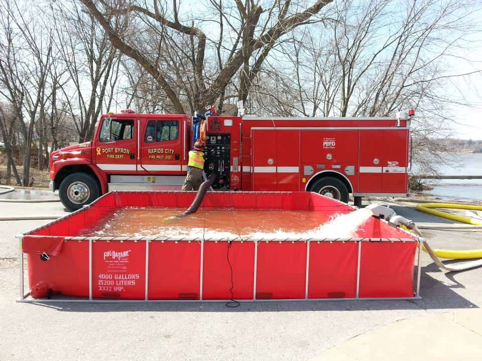 Fol-da-tank frame fire department